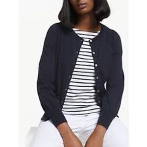 Boden Cotton Crew Neck Cardigan Size 6